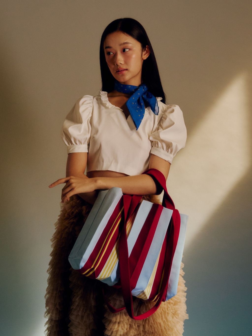 PLEATSMAMA 2Way Bag Poppy Red