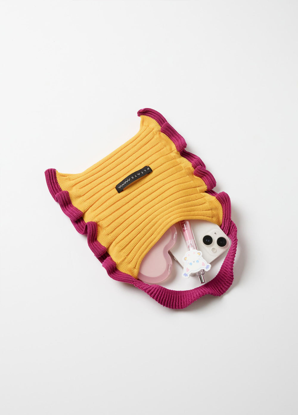 PLEATSMAMA Ruffle Mini Tote Bag