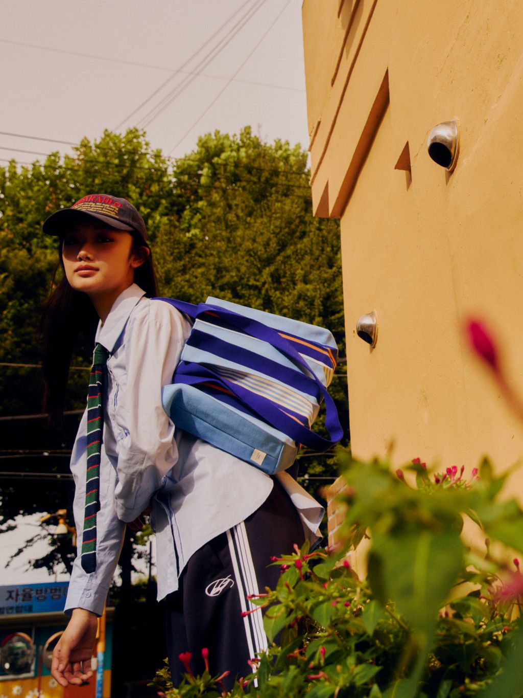 PLEATSMAMA 2Way Bag Oxford Blue