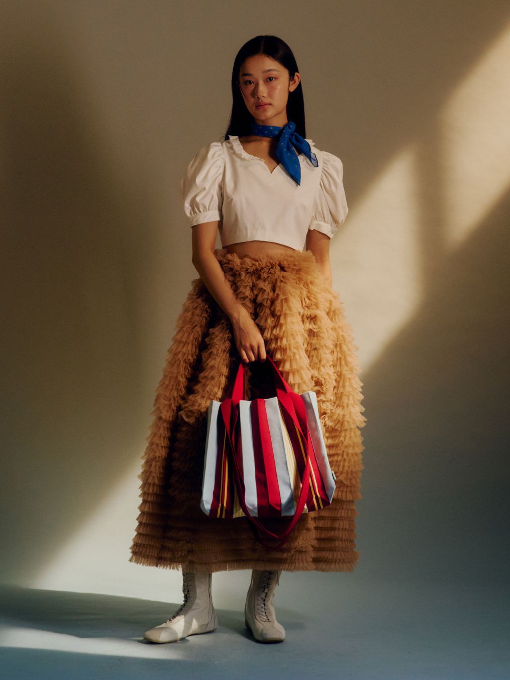 PLEATSMAMA Сумка 2Way Bag Маковый Красный