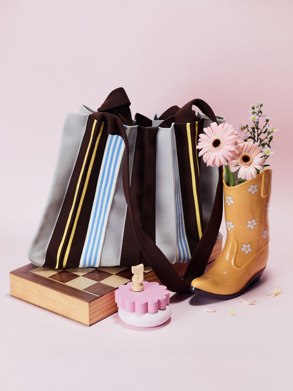 PLEATSMAMA 2Way Bag Vintage Brown