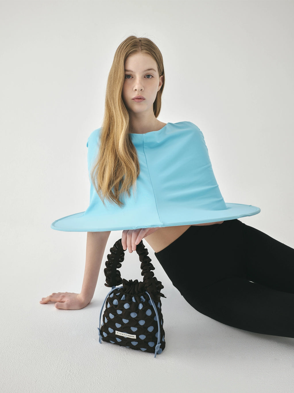 PLEATSMAMA Polka-Dot Mini Bag