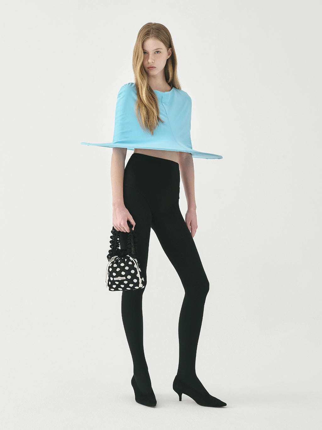 PLEATSMAMA Polka-Dot Mini Bag
