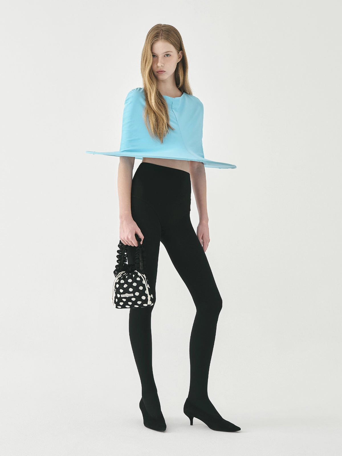 PLEATSMAMA Polka-Dot Mini Bag