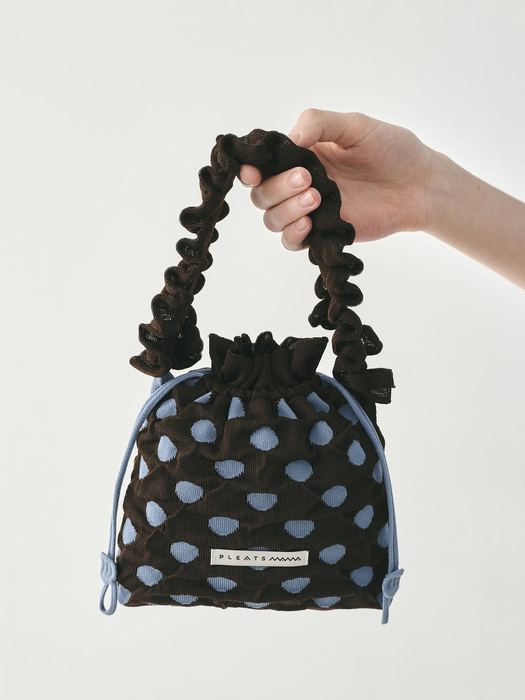 PLEATSMAMA Polka-Dot Mini Bag