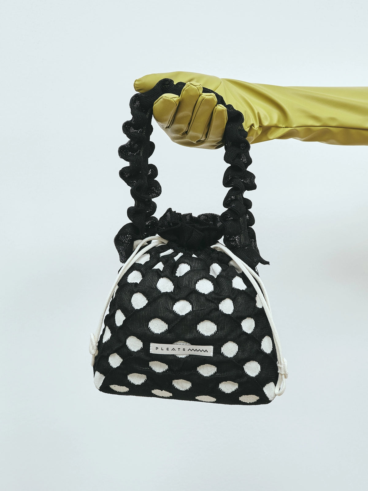 PLEATSMAMA Polka-Dot Mini Bag