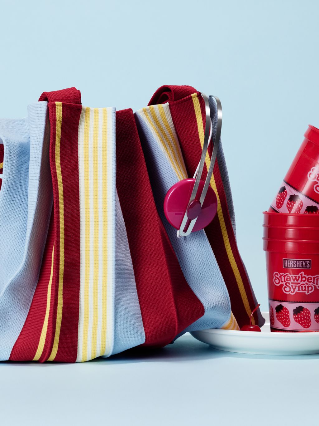 PLEATSMAMA 2Way Bag Poppy Red